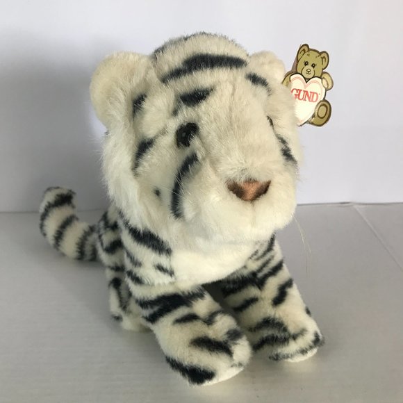 Gund Other - NWT 1991 Vintage Gund Stuffed White Tiger Cub Kipling Plush Toy Classic